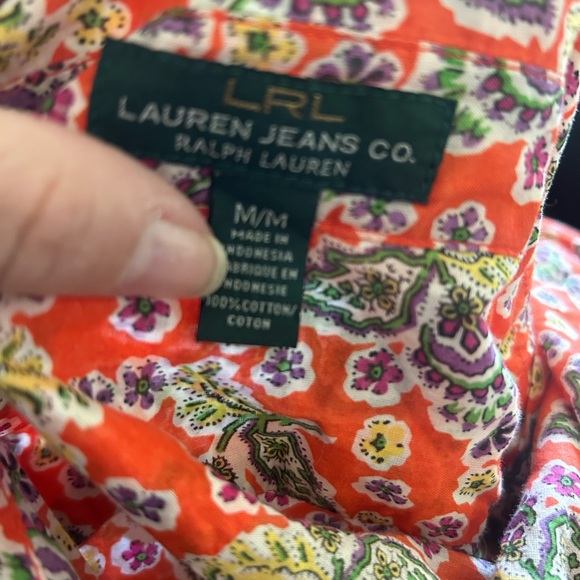 Ralph Lauren Multicolor Floral Button Down Shirt - Picture 2 of 6